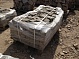 Брусчатка из песчаника колотая галтованная 7-10см  цвет: серо-зеленый