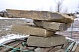 Камень песчаник-пластушка 4см цвет: серо-коричневый