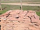 Пластушка Плитняк галтованный 2см  цвет: терракотово-красный