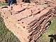 Пластушка песчаник галтованый 3см  цвет: терракотово-красный